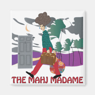 Imã Mah Jongg O Mahj Madame Magnet