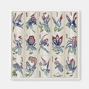 Imã Mah Jongg One Bams Magnet