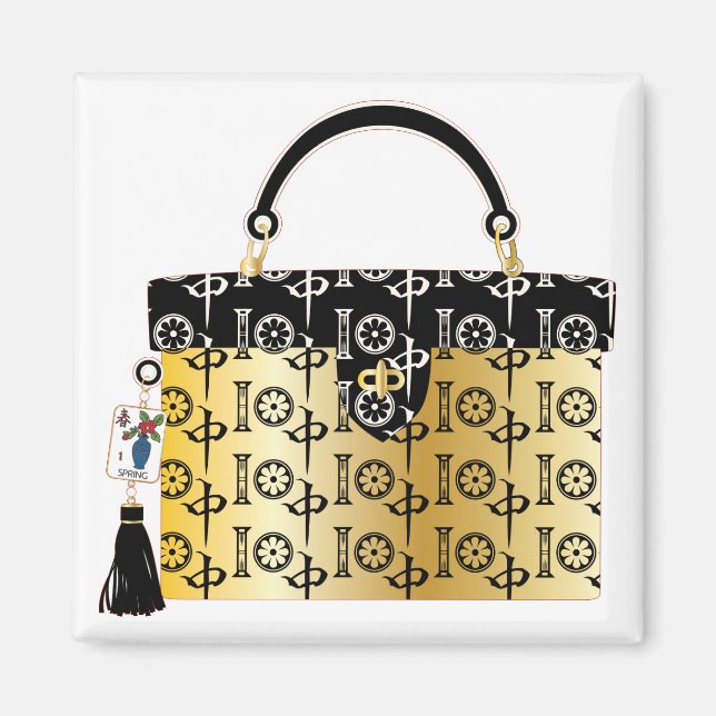 Imã Mah Jongg Purse Magnet (Frente)