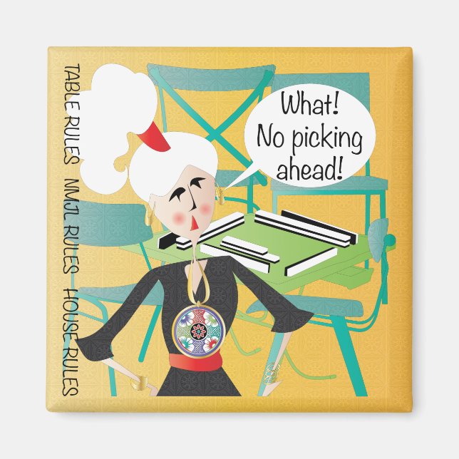 Imã Mah Jongg Sayings Picting Ahead (Frente)