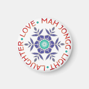 Imã Mah Jongg Snowflake Magnet