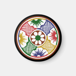 Imã Mah Jongg Um Círculo