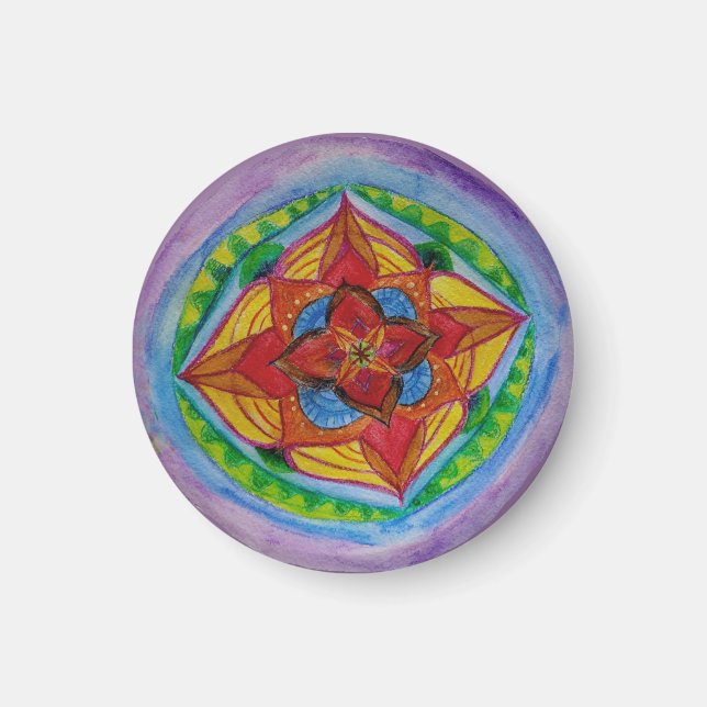 Imã Mahdala Pequeno, 3,2 Cm De Magneta Redonda (Frente)