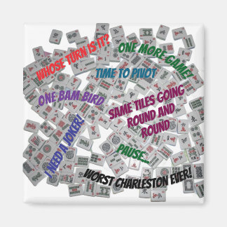 Imã Mahjong Sayings Beverage Coaster