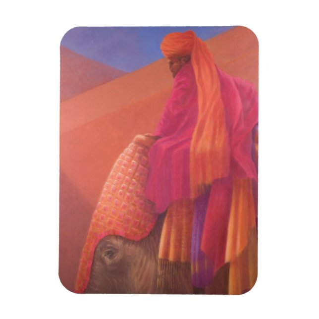 Ímã Mahout e Elefante (Vertical)