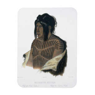 Ímã Mahsette-Kuiuab, chefe dos indianos do Cree, placa