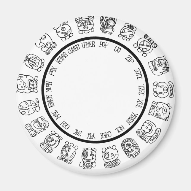 Imã maia-calendário (Frente)