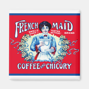Imã Maid Francês Maid Café Magnet