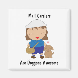 Imã Mail Carrier Female Personalizar Incrível