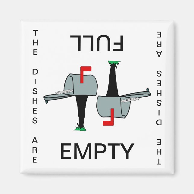 Imã Mailbox Vazia do Dishwasher de Cheio (Frente)