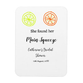 Ímã Main Squeeze limão cítrico chá de noiva adicionar