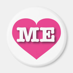 Imã Maine Hot Pink Heart - Big Love