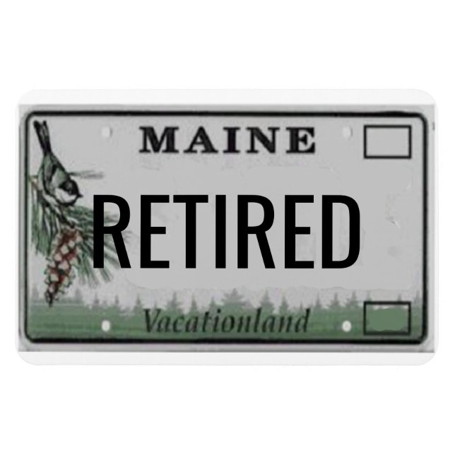 Ímã Maine License Plate Flexível (Horizontal)