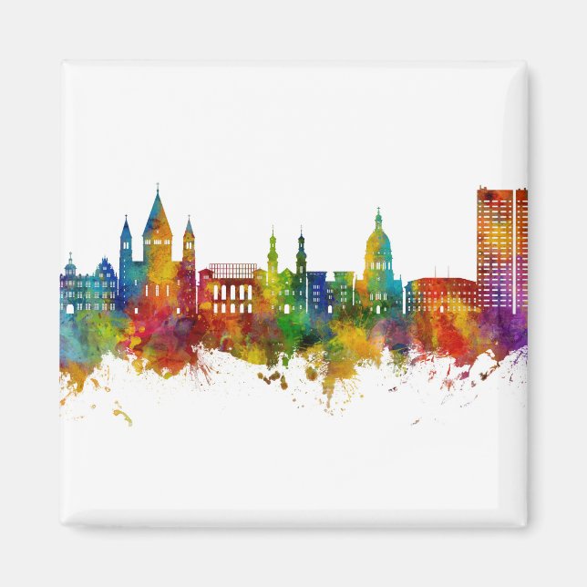 Imã Mainz Germany Skyline (Frente)