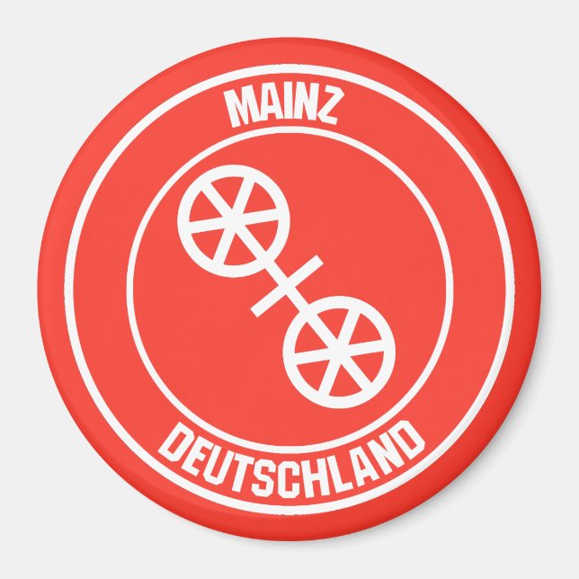 Imã Mainz Round Emblem (Frente)