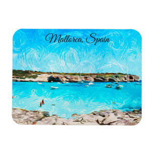 Ímã Maiorca Espanha Ilha Balear Aquarela