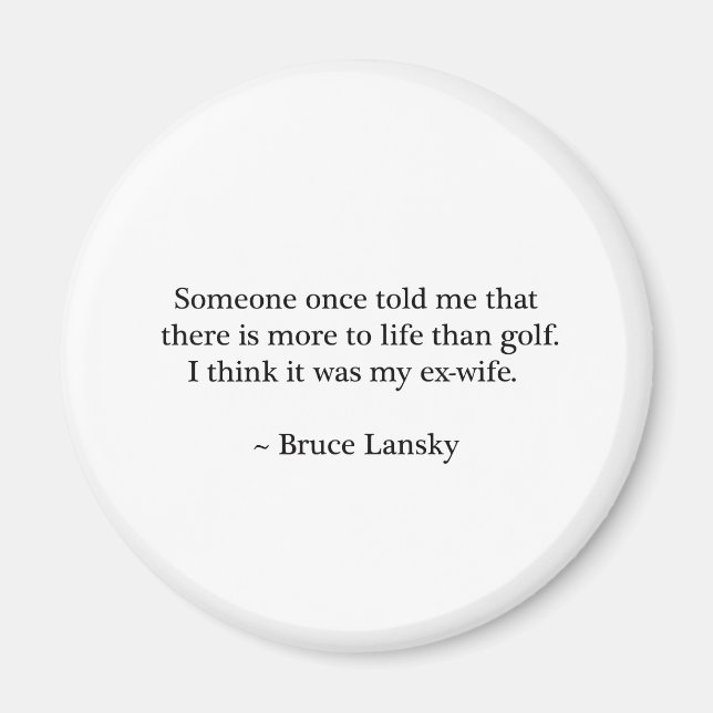 Imã Mais para a vida do que Design de golfe (Frente)