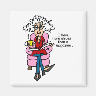 Imã Mais problemas do que um Humor da Revista