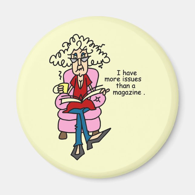 Imã Mais problemas do que um Humor da Revista (Frente)