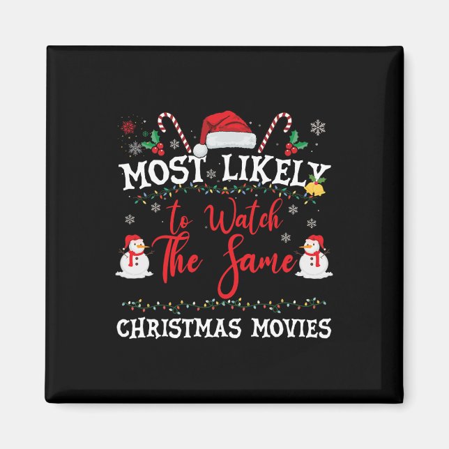 Imã Mais Propenso a Assistir os Mesmos Filmes de Natal (Frente)