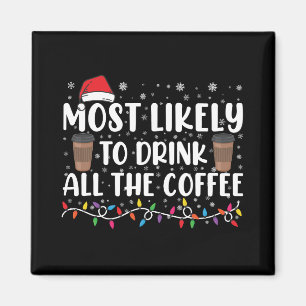 Imã Mais Propenso a Beber Todo o Café Natal 