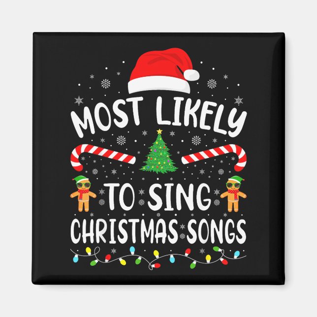 Imã Mais Propenso a Cantar as Canções de Natal da Famí (Frente)