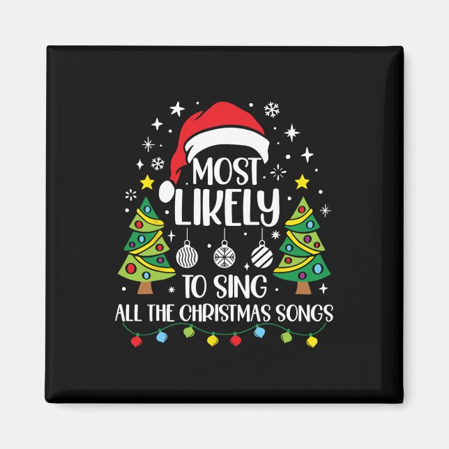 Imã Mais Propenso a Cantar as Canções de Natal da Famí (Frente)