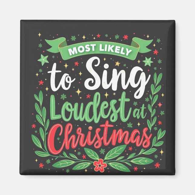Imã Mais Propenso a Cantar Mais Alto no Natal (Frente)