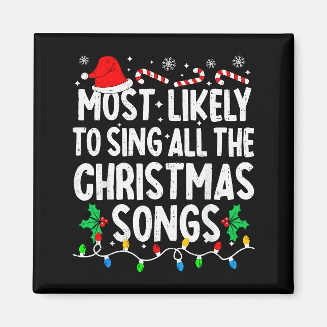 Imã Mais Propenso a Cantar Todas as Canções de Natal C (Frente)