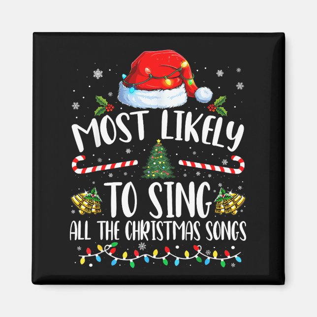 Imã Mais Propenso a Cantar Todas as Canções de Natal F (Frente)