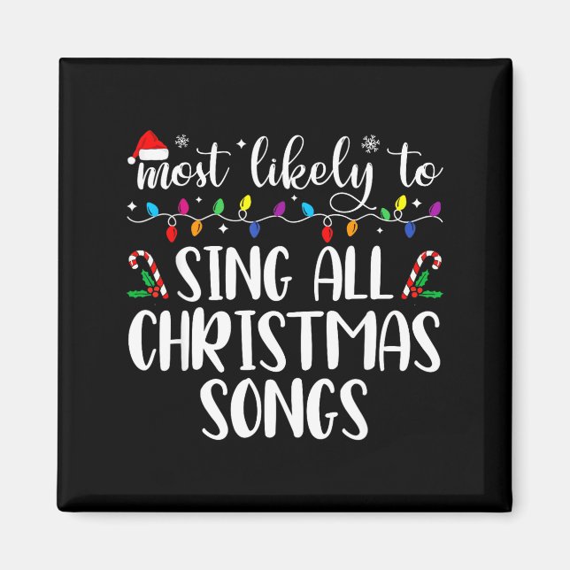 Imã Mais Propenso a Cantar Todas as Canções de Natal F (Frente)