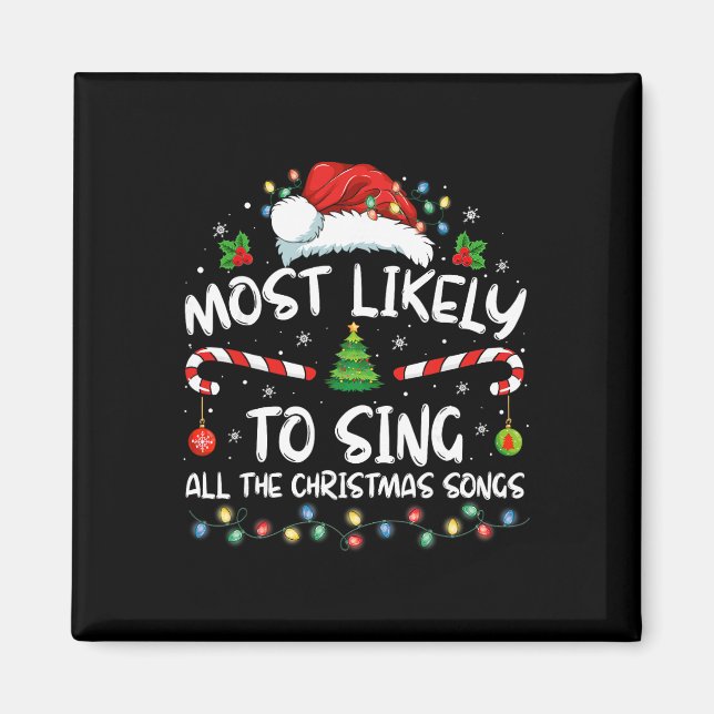 Imã Mais Propenso a Cantar Todas as Canções de Natal F (Frente)