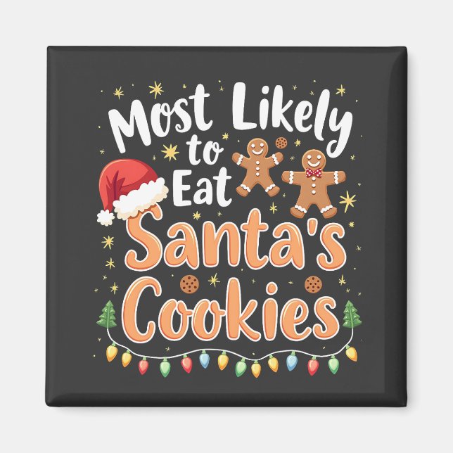 Imã Mais Propenso a Comer os Biscoitos do Papai Noel C (Frente)