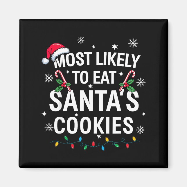 Imã Mais Propenso a Comer os Biscoitos do Papai Noel F (Frente)