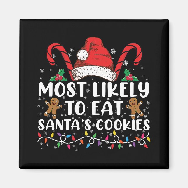 Imã Mais Propenso a Comer os Biscoitos do Papai Noel F (Frente)