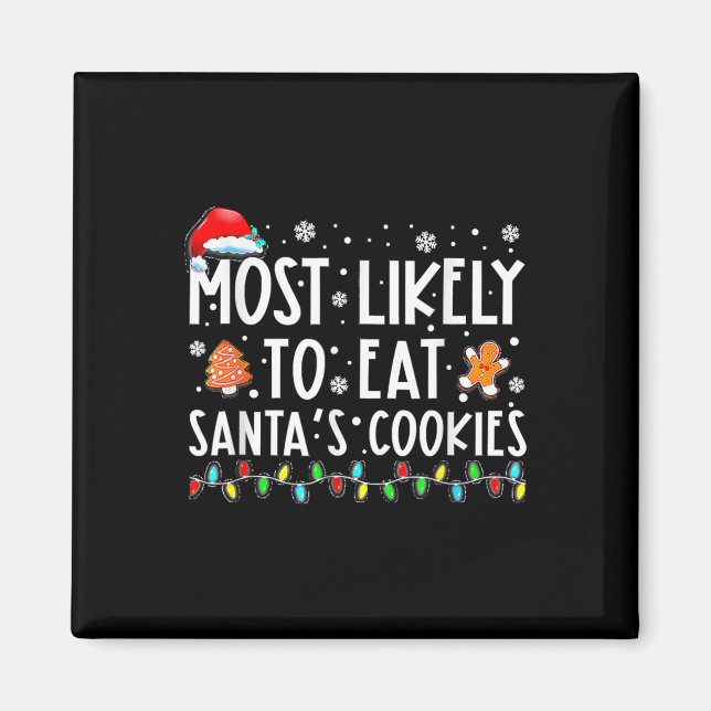 Imã Mais Propenso a Comer os Biscoitos do Papai Noel F (Frente)