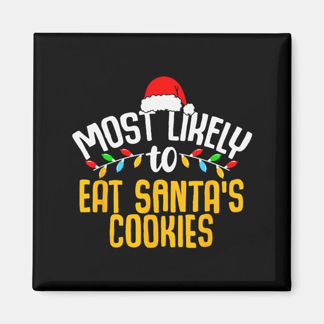 Imã Mais Propenso a Comer os Biscoitos do Papai Noel F (Frente)