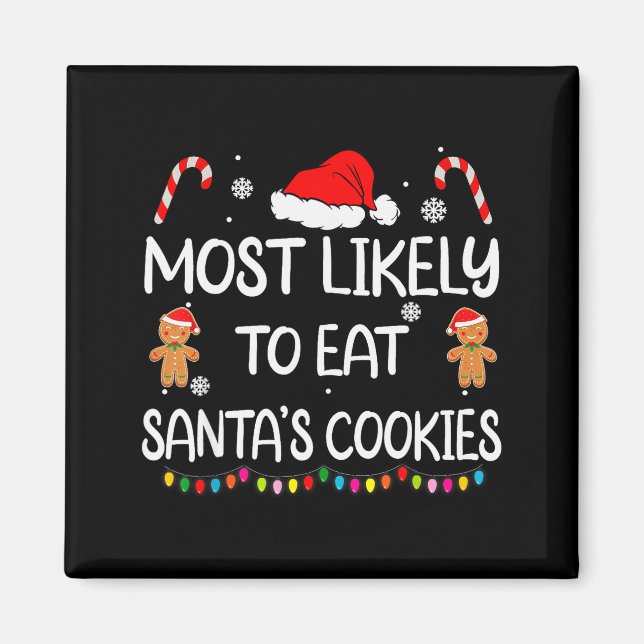 Imã Mais Propenso a Comer os Biscoitos do Papai Noel F (Frente)