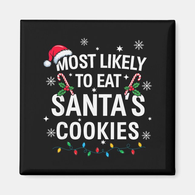 Imã Mais Propenso a Comer os Biscoitos do Papai Noel F (Frente)