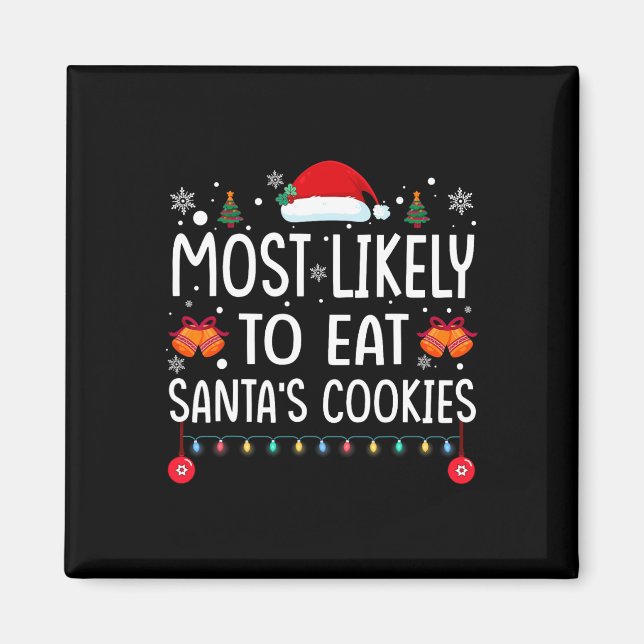 Imã Mais Propenso a Comer os Biscoitos do Papai Noel F (Frente)