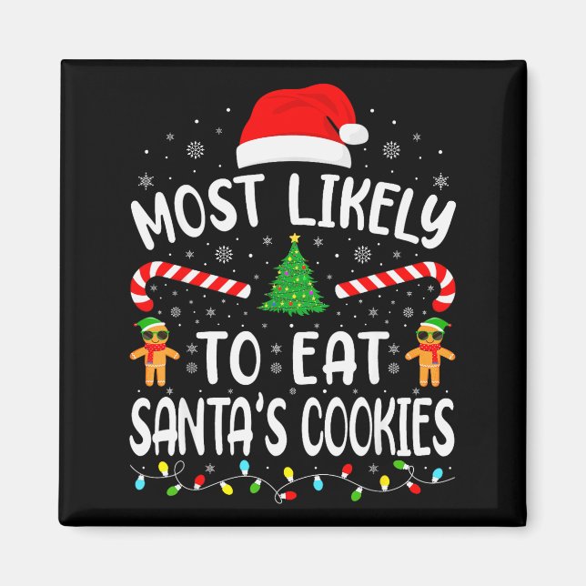 Imã Mais Propenso a Comer os Biscoitos do Papai Noel F (Frente)