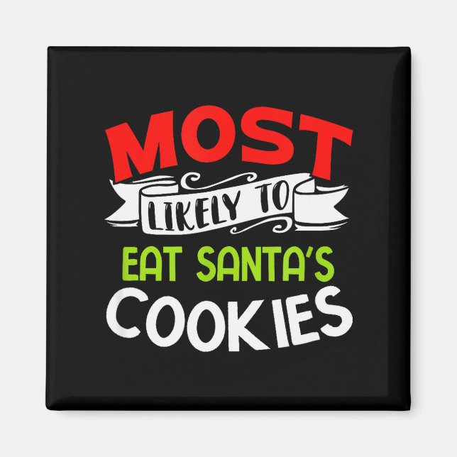 Imã Mais Propenso a Comer os Biscoitos do Papai Noel F (Frente)