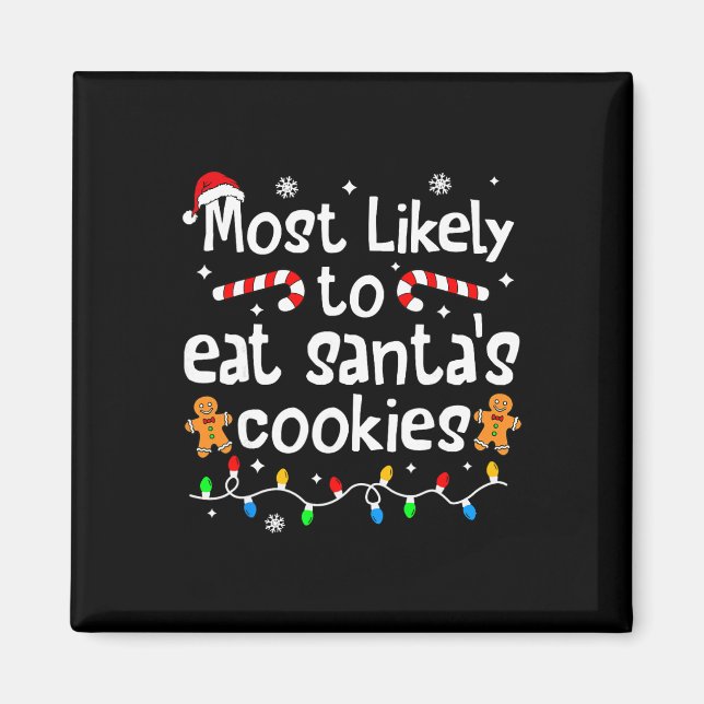 Imã Mais Propenso a Comer os Biscoitos do Papai Noel J (Frente)