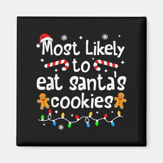 Imã Mais Propenso a Comer os Biscoitos do Papai Noel J (Frente)