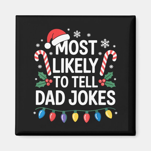 Imã Mais Propenso a Contar Piadas do Papai Natal Diver (Frente)