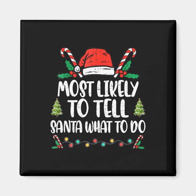 Imã Mais Propenso a Dizer a Papai Noel o que Fazer Fam (Frente)