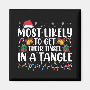 Imã Mais Propenso a Emaranhar o Tinsel no Natal Xmas