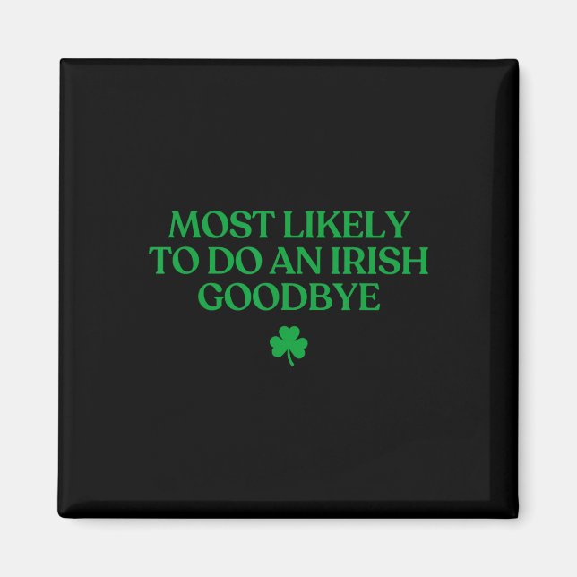 Imã Mais Propenso a Fazer um Adeus Irlandês Engraçado  (Frente)