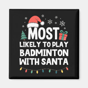 Imã Mais Propenso a Jogar Badminton com o Natal do Pap