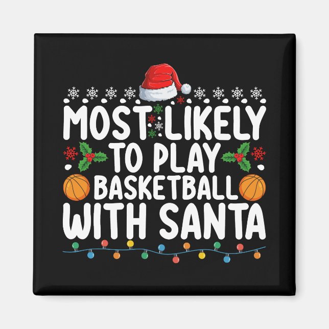 Imã Mais Propenso a Jogar Basquete com o Papai Noel Na (Frente)